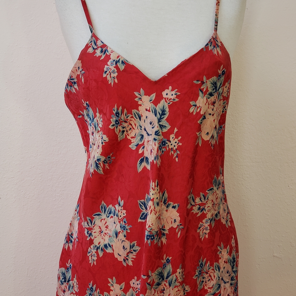 Floral Red Kimono Dress - Picture 2 of 8